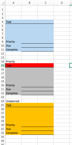 kanban excel template