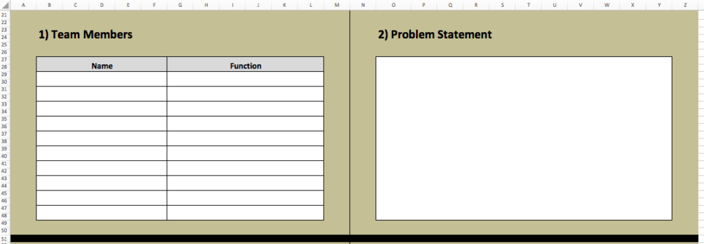 8d problem solving sheet