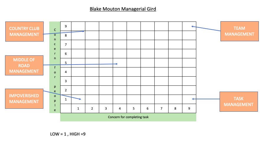 blake mouton managerial grid example